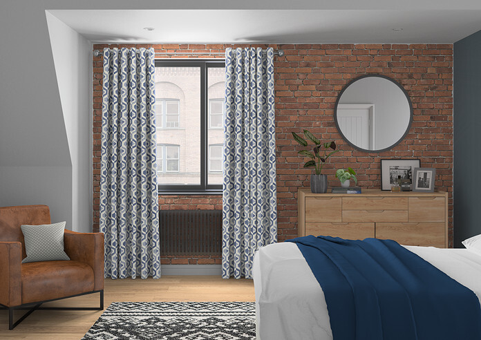 Gusta, Navy - Made to Measure Curtains - Image 5